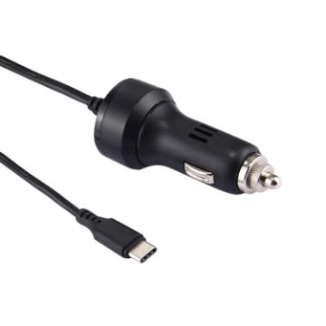 Nintendo Switch 2.4A USB-C Car Charger Adapter - 2m Cable (Black) - 1