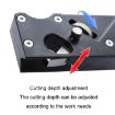 Woodworking Multi-Angle Chamfering Hand Planer - Black + 6 Blades - 4
