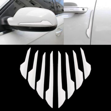 Car Door Side Guard Anti Crash Strip - 8 PCS White - 1