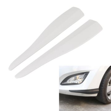Picture of 1 Pair Car Carbon Fiber Silicone Bumper Strip, Style: Short (White)