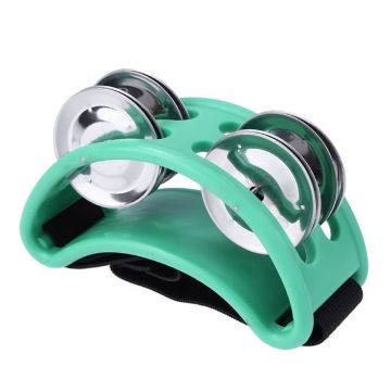 Aluminum Percussion Cajon Foot Bell, Green - 10 x 8 x 4cm - 1