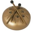MEIBEITE 5.5-Inch C-Tune Steel Tongue Drum (Red) - 4