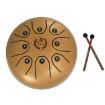 Picture of MEIBEITE 5.5-Inch C-Tune Sanskrit Drum Steel Tongue Empty Worry-Free Drum (Golden)