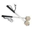 Wool Felt Stainless Steel Non-Slip Drumsticks - Kick Drum Hammers - 2