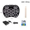 Silicone Folding Hand-Rolled Drum DTX Game Strike Board - White - 2
