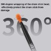 4 PCS Drum Sticks Silicone Head Drum Cover - Gray - 4