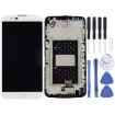 LG K10 TFT LCD Screen Digitizer Full Assembly with Frame - White - 1