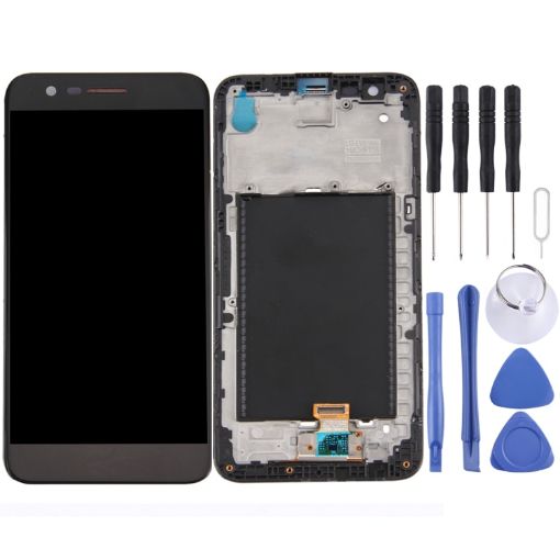 LG K10 2017 TFT LCD Screen with Digitizer Full Assembly - Black - 1
