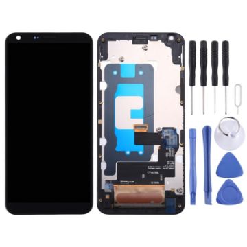 LCD Screen for LG Q6 Q6+ with Digitizer & Frame (Black) - 1