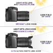 77mm Lens Hood for Cameras - Screw Mount - Black - 4