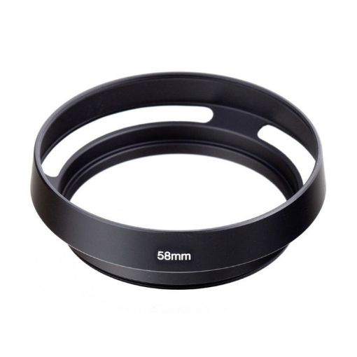 Metal Vented Lens Hood for 58mm Filter Thread Lens - 1