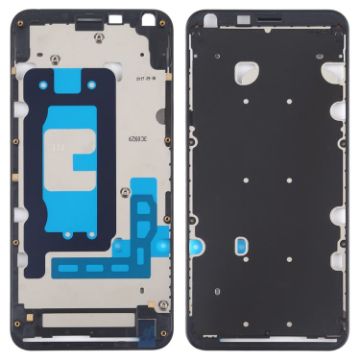 Front Housing LCD Frame Bezel Plate for LG Q6 - Black - 1