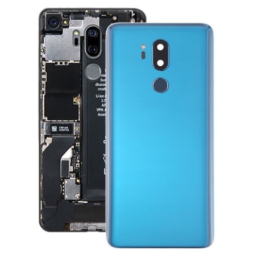 Blue Battery Back Cover with Camera Lens & Fingerprint Sensor for LG G7 ThinQ - 1