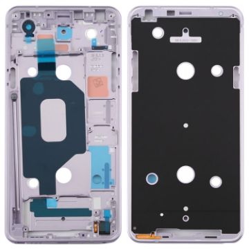 Front Housing LCD Frame Bezel Plate for LG Q Stylo 4 Q710 - Purple - 1