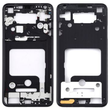 Black Front Housing LCD Frame Bezel Plate for LG V35 ThinQ - 1