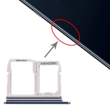 Blue SIM Card Tray + Micro SD Tray for LG V40 ThinQ - 1