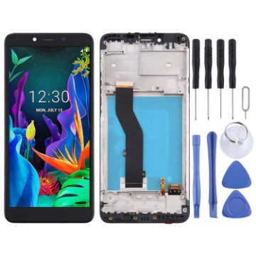 LCD Screen for LG K20 (2019)LM-X120EMW Digitizer Full Assembly With Frame - 1