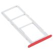 SIM Card Tray + Micro SD Card Tray for LG K22 (Red) - 3