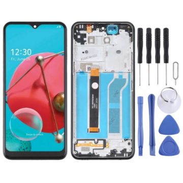 LG K51 LM-Q510N TFT LCD Screen with Digitizer Full Assembly - Black - 1