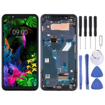 LCD Screen for LG G8s ThinQ LMG810 - Full Assembly With Frame - 1