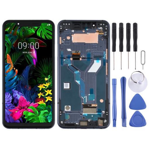 LCD Screen for LG G8s ThinQ LMG810 - Full Assembly With Frame - 1