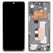 LCD Screen for LG Velvet 5G Full Assembly with Frame - Silver - 3