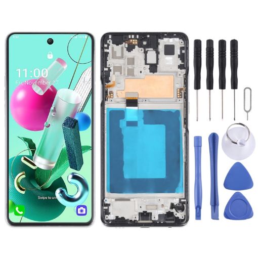 Original LCD Screen for LG Q92 5G Digitizer Full Assembly with Frame - 1