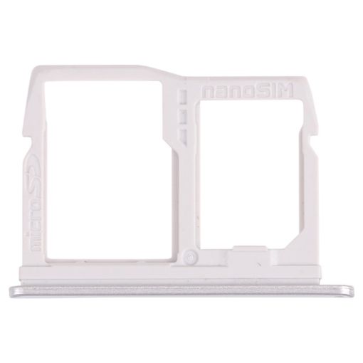 Nano SIM Card Tray + Micro SD Card Tray for LG K31 LM-K300Q Silver - 1