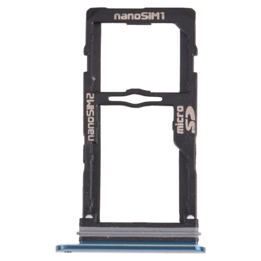 Nano SIM Card Tray + Micro SD Card Tray for LG G8S ThinQ - Blue - 1
