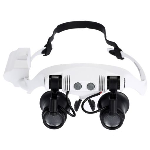 Wearing Glasses Illuminated Magnifier Loupe With LED Light - 1