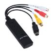 Portable USB 2.0 Video + Audio RCA Female to Female Connector - 2