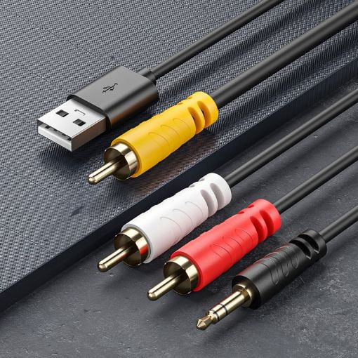 Coaxial Audio to 3.5mm + Dual RCA Converter - Buy Now - 1
