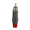 Pure Copper Soldered RCA Male Audio/Video Plug with AV Lotus Connector - 1