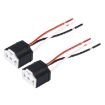 2 PCS H4 Car Auto LED Bulb Ceramic Insulation Socket Holder - 2