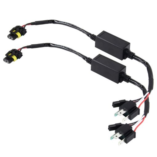 2 PCS DC 12V Universal H4 Bulb Harness Wiring Relay for HID Xenon Light - 1