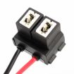 2 PCS Car H7 Ceramics Elbow Bulb Holder Base Female Socket - 2