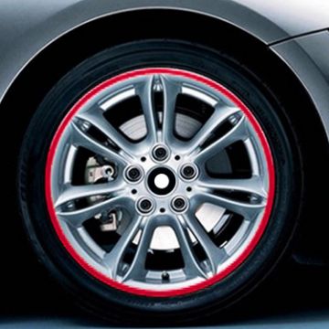 Picture of 15 inch Wheel Hub Reflective Sticker for Luxury Car (Red)