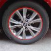 Picture of 15 inch Wheel Hub Reflective Sticker for Luxury Car (Red)