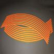 Picture of Motorcycle 18inch Wheel Stickers Modified Wheel Reflective Stickers (Orange)
