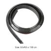 Universal Car Tail Wing Top Paste, 3.5cm Carbon Fiber Black - 3
