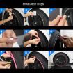 2 Rolls Car Wheel TPE Protection Ring Bumper Decoration - Orange - 5