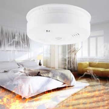 433MHz Smoke and Heat Detector - White - 1