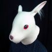 Lovely Halloween Rabbit Mask with Villus Ears for Men and Women - 2