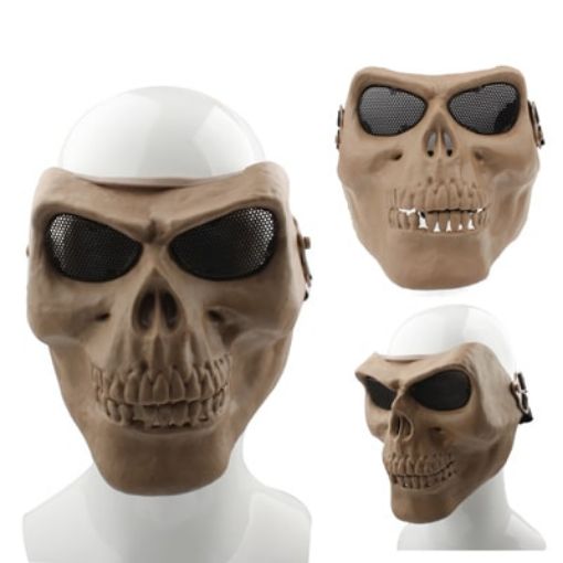 High Intensity Evil Facepiece Skeleton Anti BB Bomb Face Mask (Brown) - 1