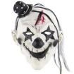 Latex Devil Clown Frightened Mask with Hair for Halloween Festival Party - 2