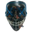 LED Halloween Festival Party X Face Seam Mouth Mask Blue+Ice Blue - 2