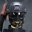 WosporT Halloween Grimace Half Face Mask - Black - 3