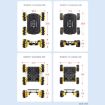 Waveshare Smart Mobile Robot Chassis Kit with Shock-absorbing Mecanum Wheels - 6