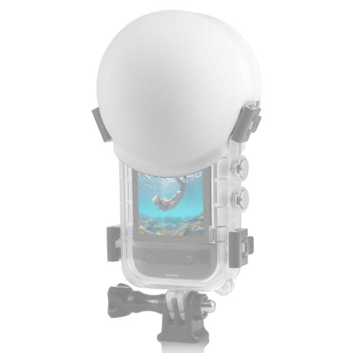 Insta360 X3 PULUZ Dive Case Lens Guard Silicone Cover (White) - 1