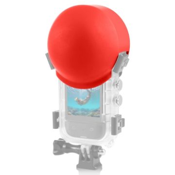 Insta360 X3 PULUZ Dive Case Lens Guard Silicone Cover (Red) - 1